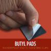 Butyl Pads - Clip Sealing Pads - 1.5" x 2"
