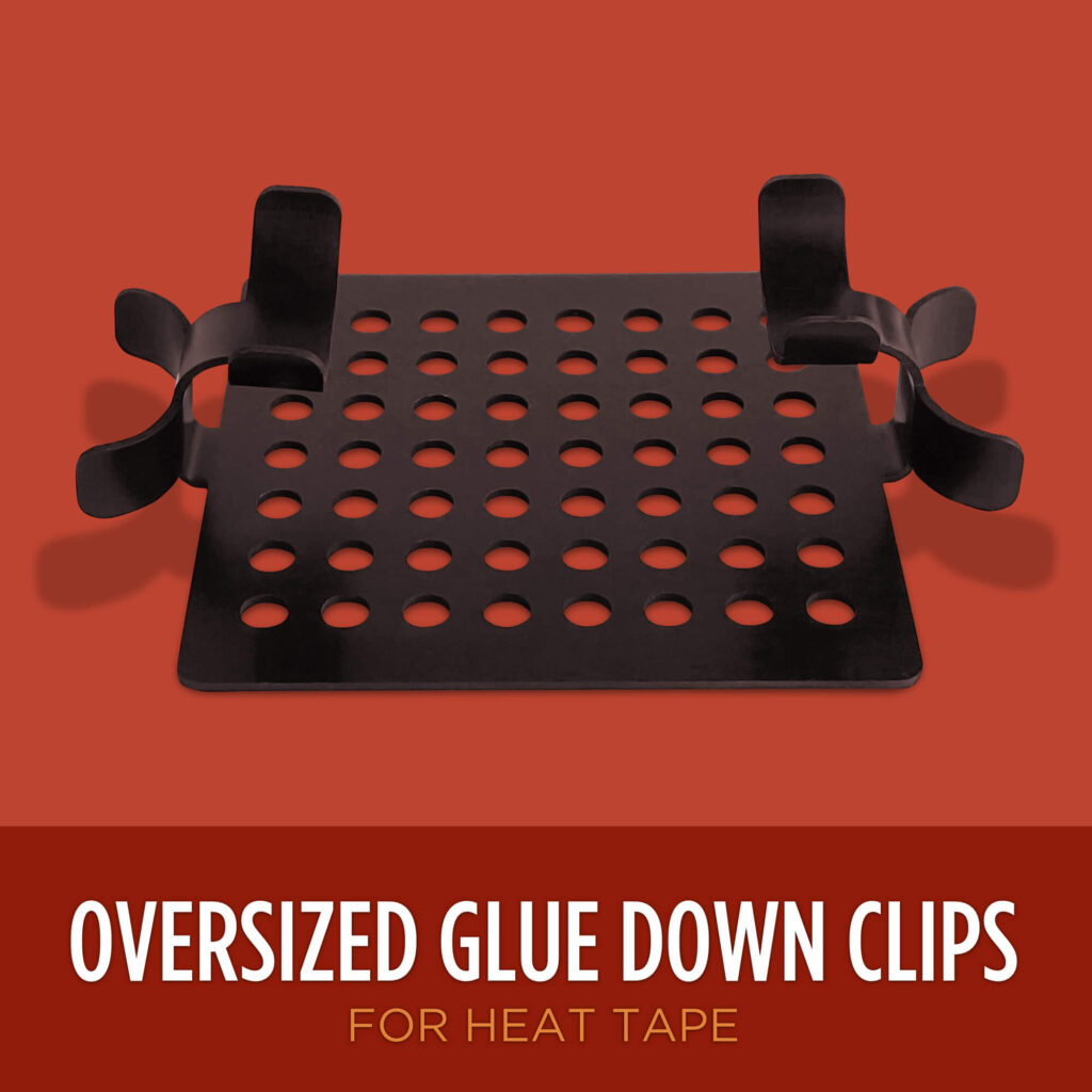 Double-Cradle Oversized Heat Tape Clip
