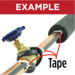 Heat Tape Pipe Installation Tape